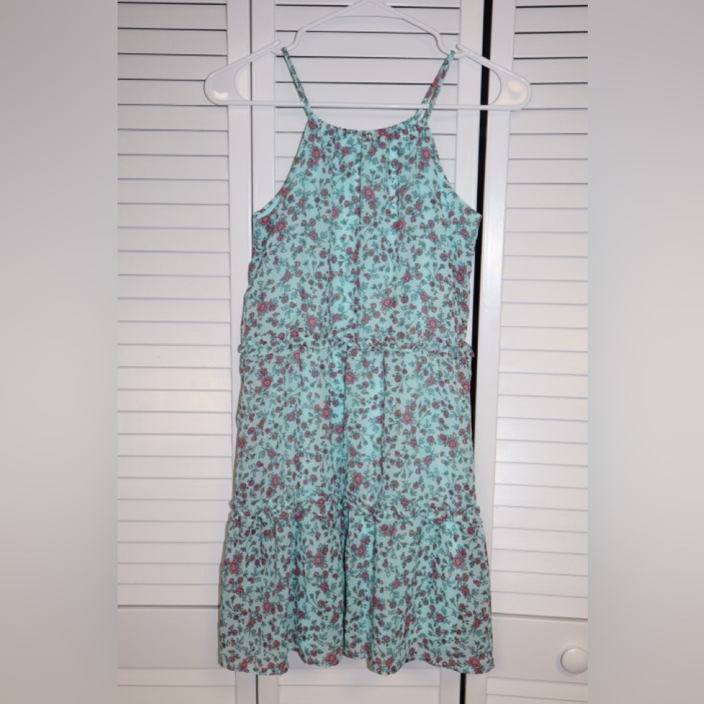 The children’s Place Aqua Floral Dress